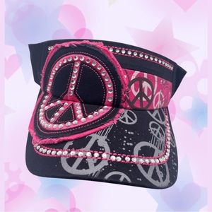 Y2K Bratz Peace sign visor ☆